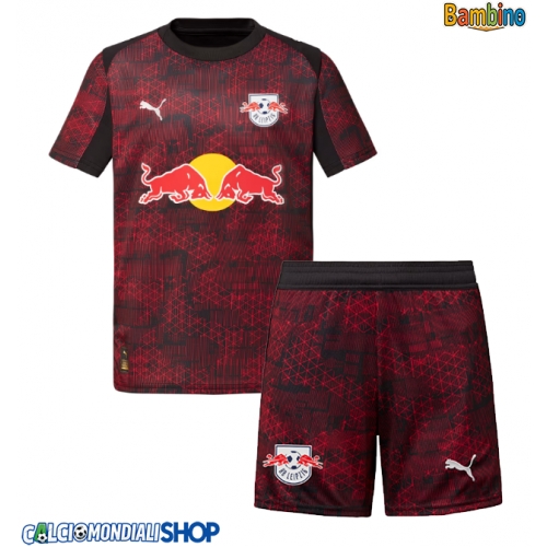 Maglie da calcio RB Leipzig Terza Maglia Bambino 2025-26 Manica Corta + Pantaloni corti)